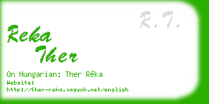 reka ther business card